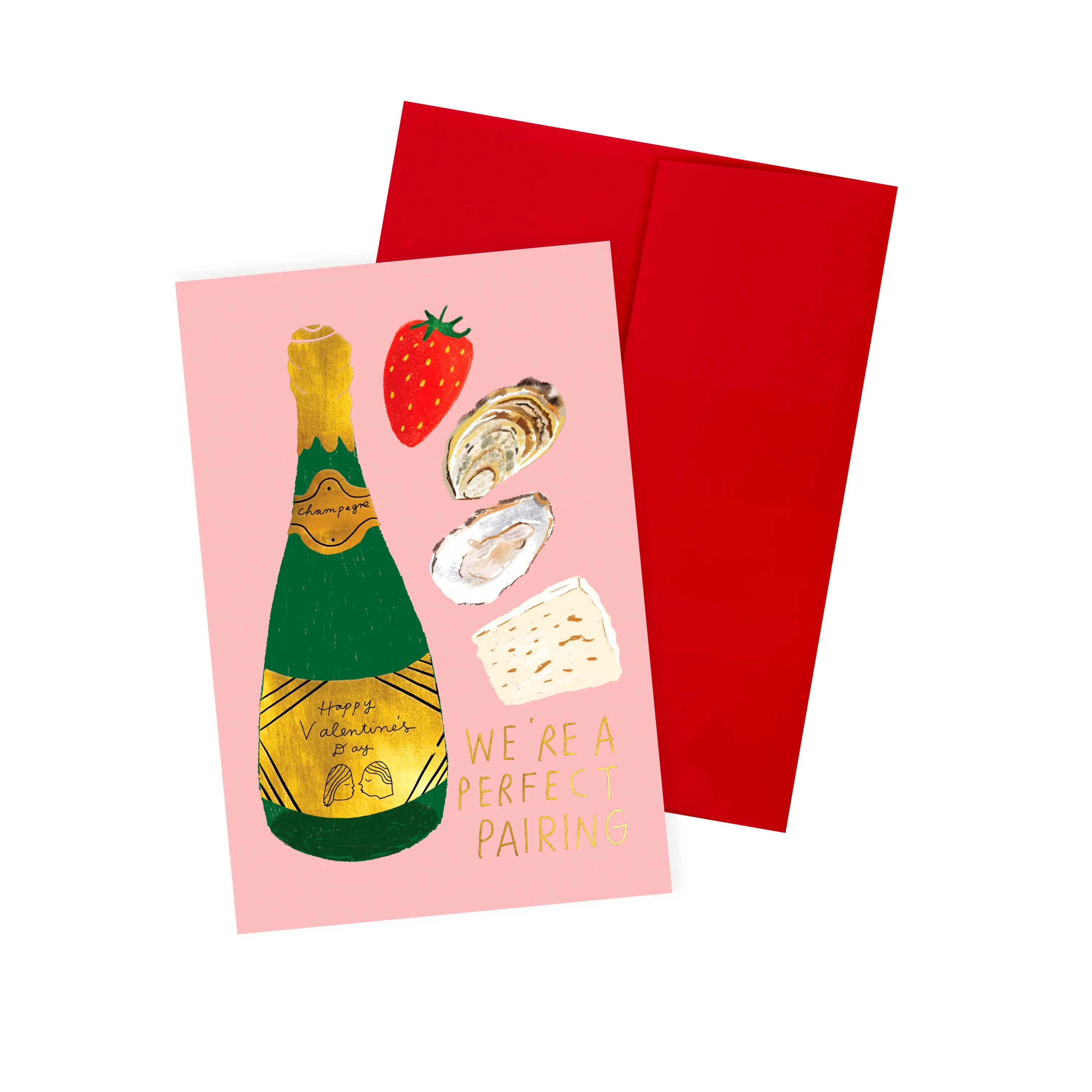 Carolyn Suzuki - PERFECT PAIRING - Valentine's Note Card