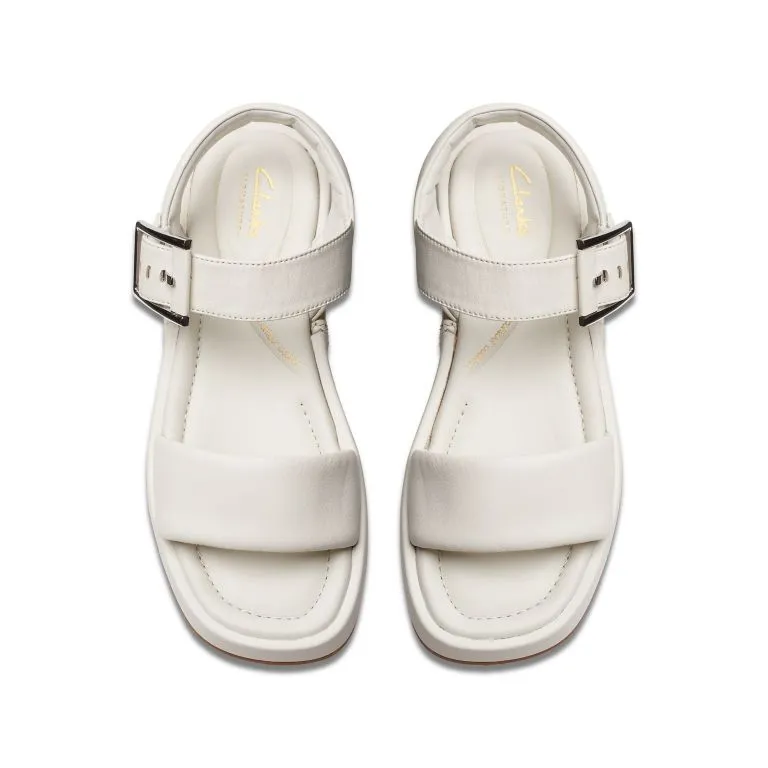 Clarks Alda Strap Off White Leather