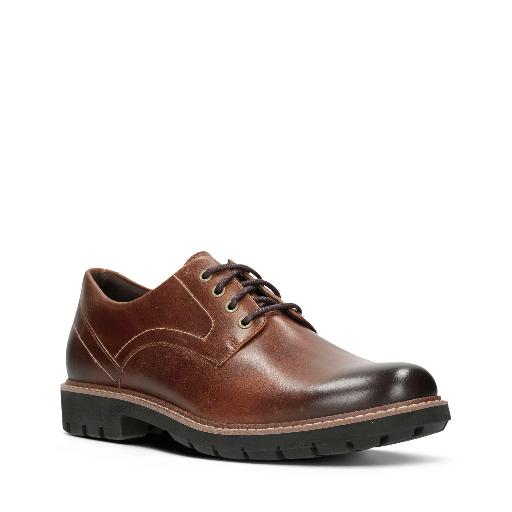 Clarks Batcombe Hall Dark Tan Leather