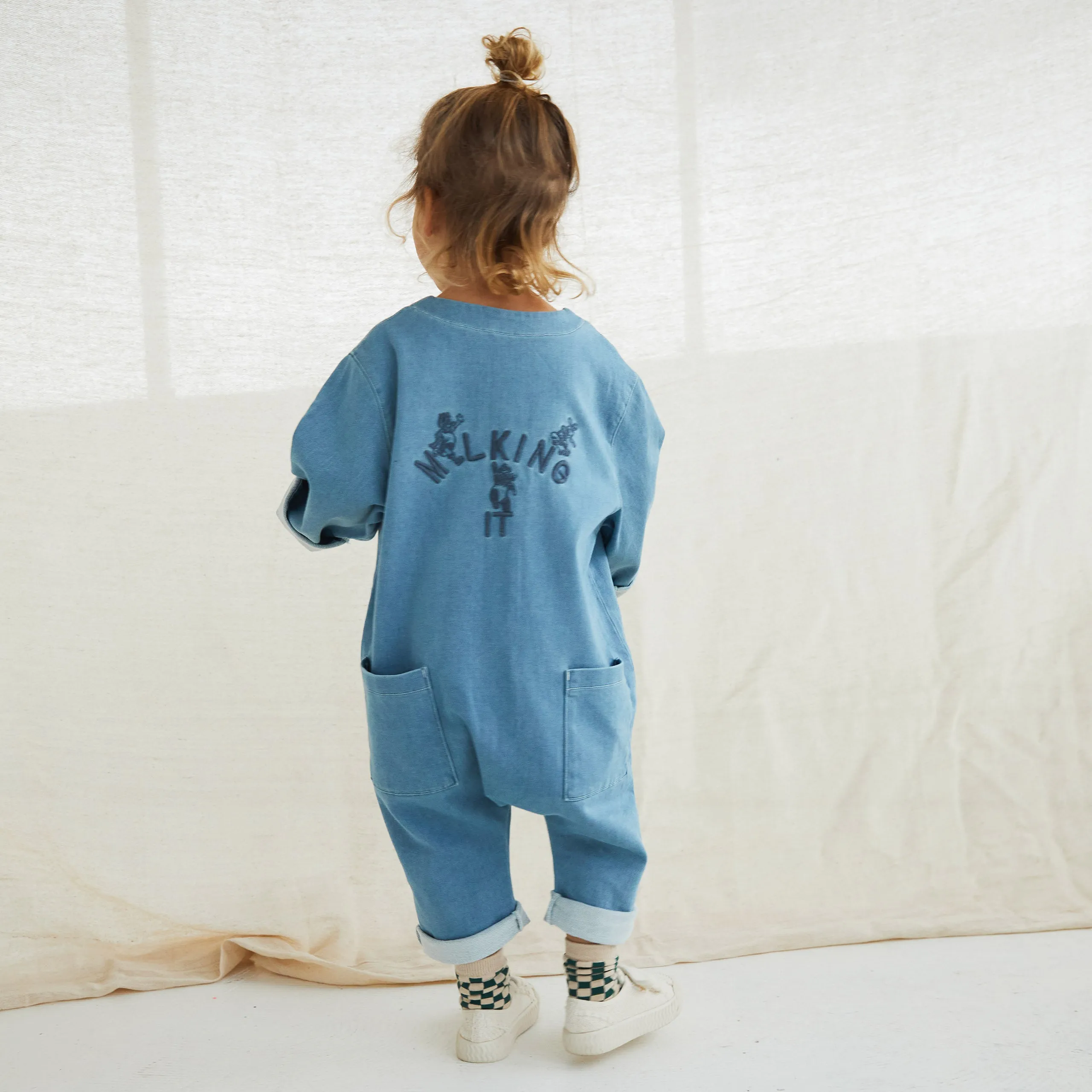 Claude x Ando Denim Overalls Light Wash