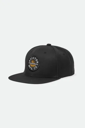 Coast Oceanside Snapback - Black