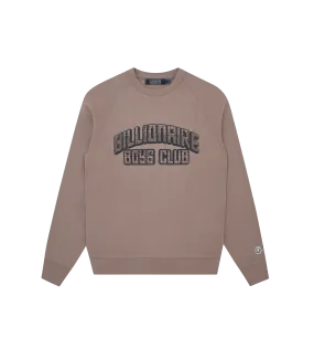 COLLEGE CREWNECK - TAUPE