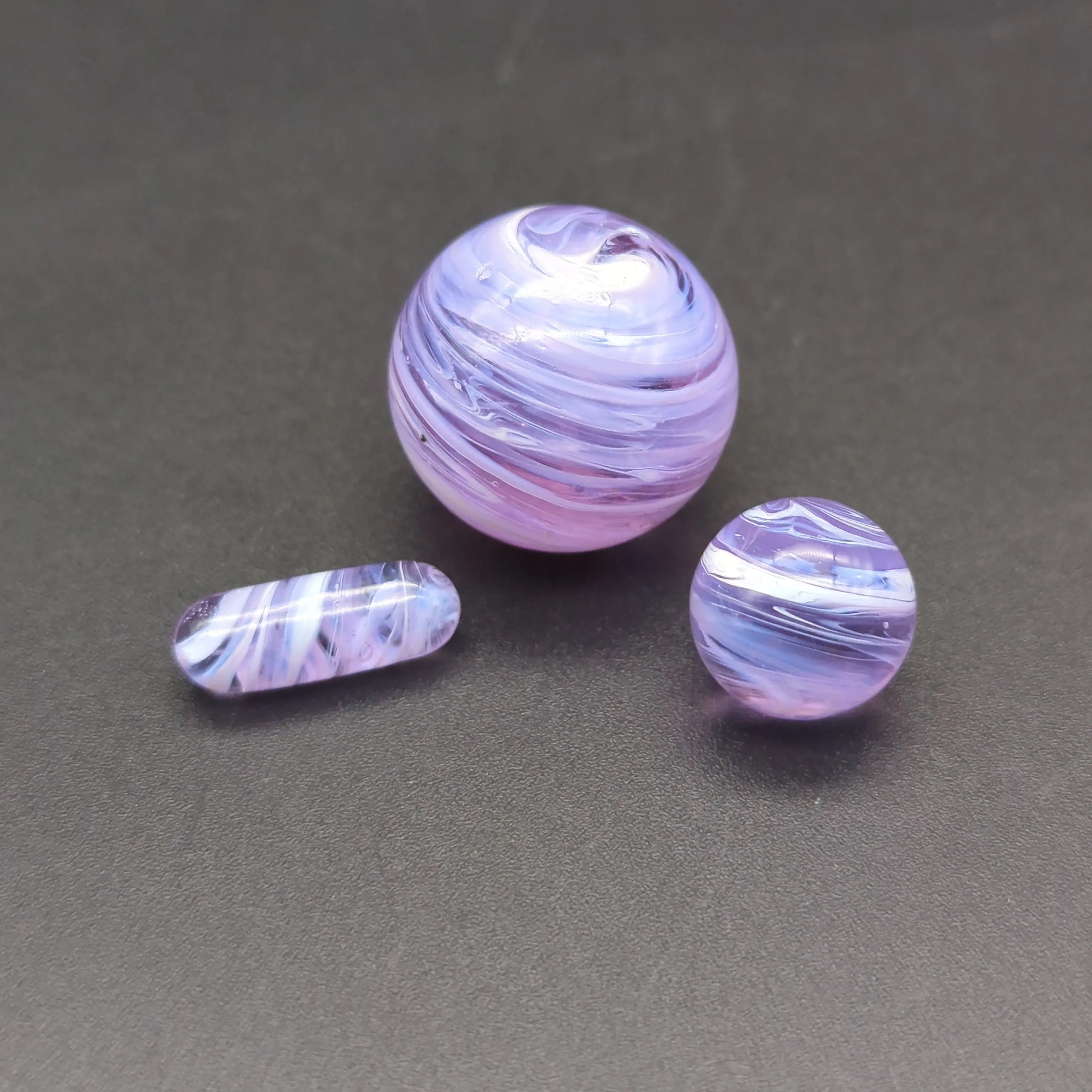 Color Swirl Marble   Pill Set for Terp Slurpers