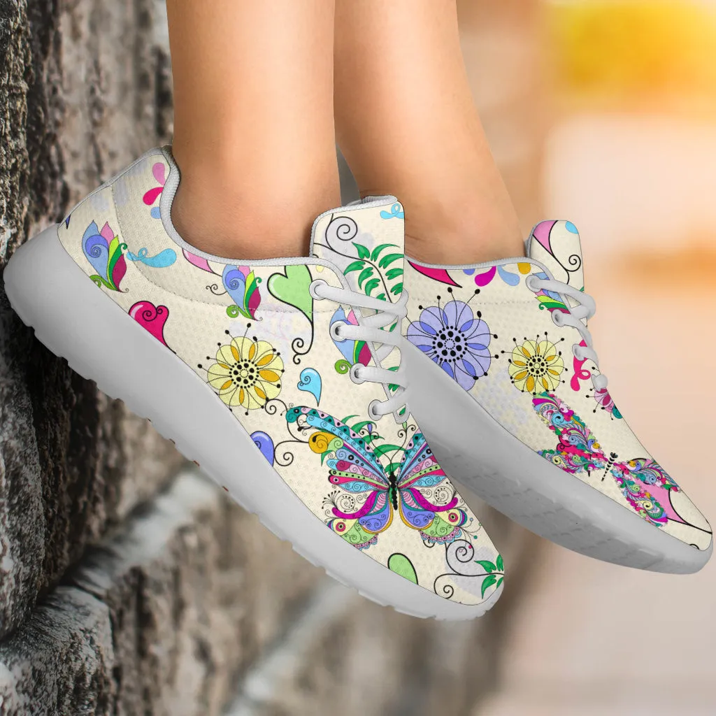 Colorful Butterflies Sneakers