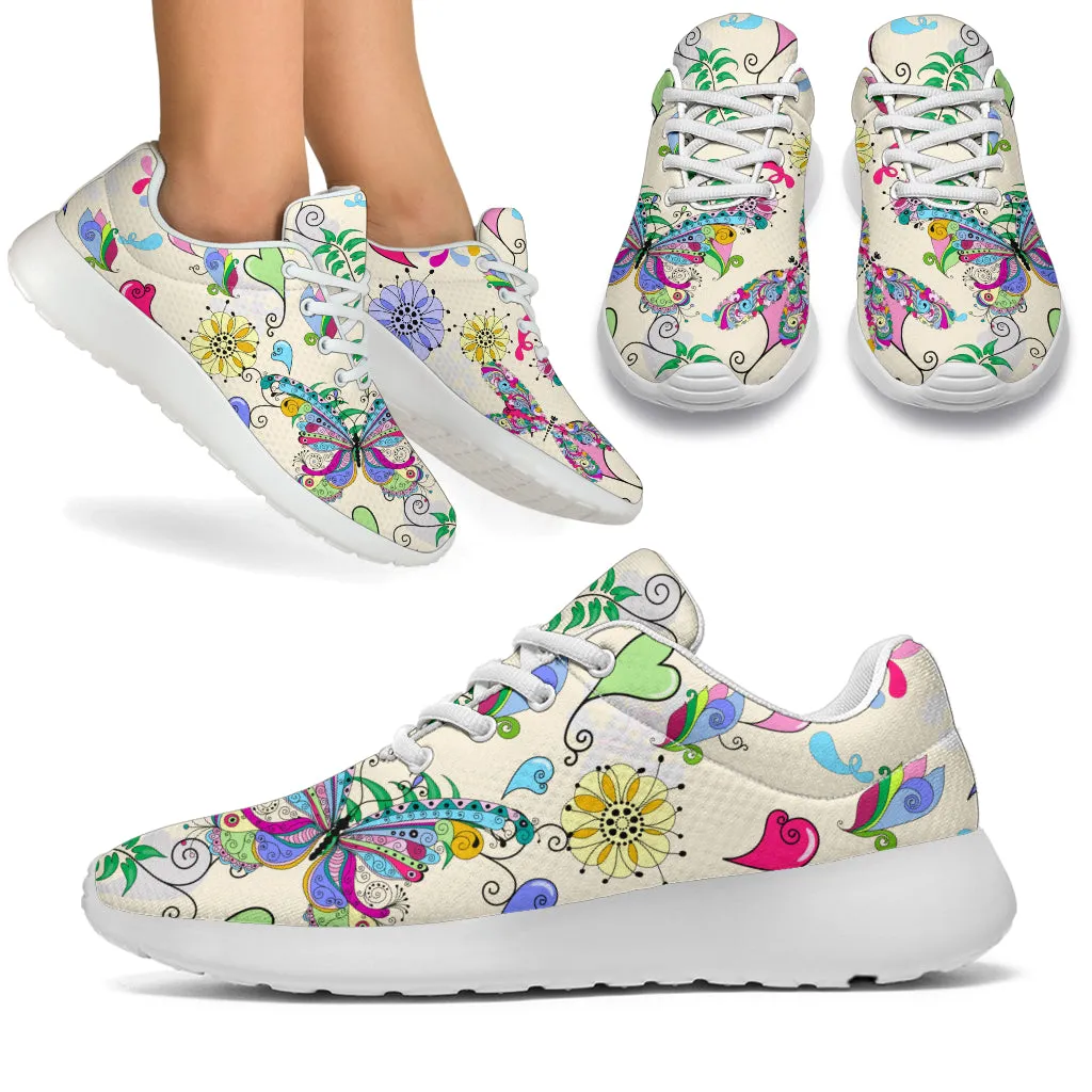 Colorful Butterflies Sneakers