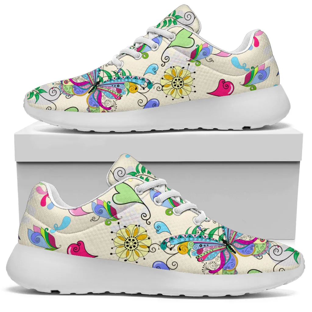 Colorful Butterflies Sneakers