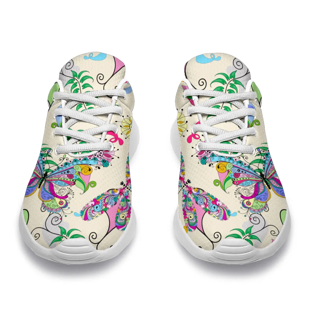 Colorful Butterflies Sneakers