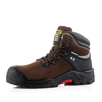 Composite Buckbootz Nubuckz S3S SC HRO FO LG WPA Safety Lace Boot - Stylish and Protective Composite Safety Lace Boot