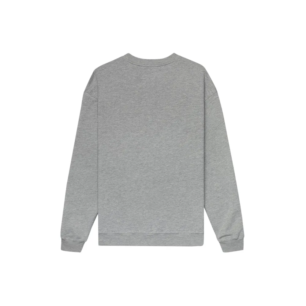 Concepts Leather Patch Crewneck (Heather Grey)