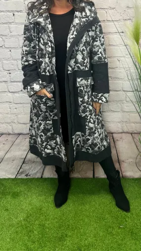 CONNIE Camo Print Padded Coat