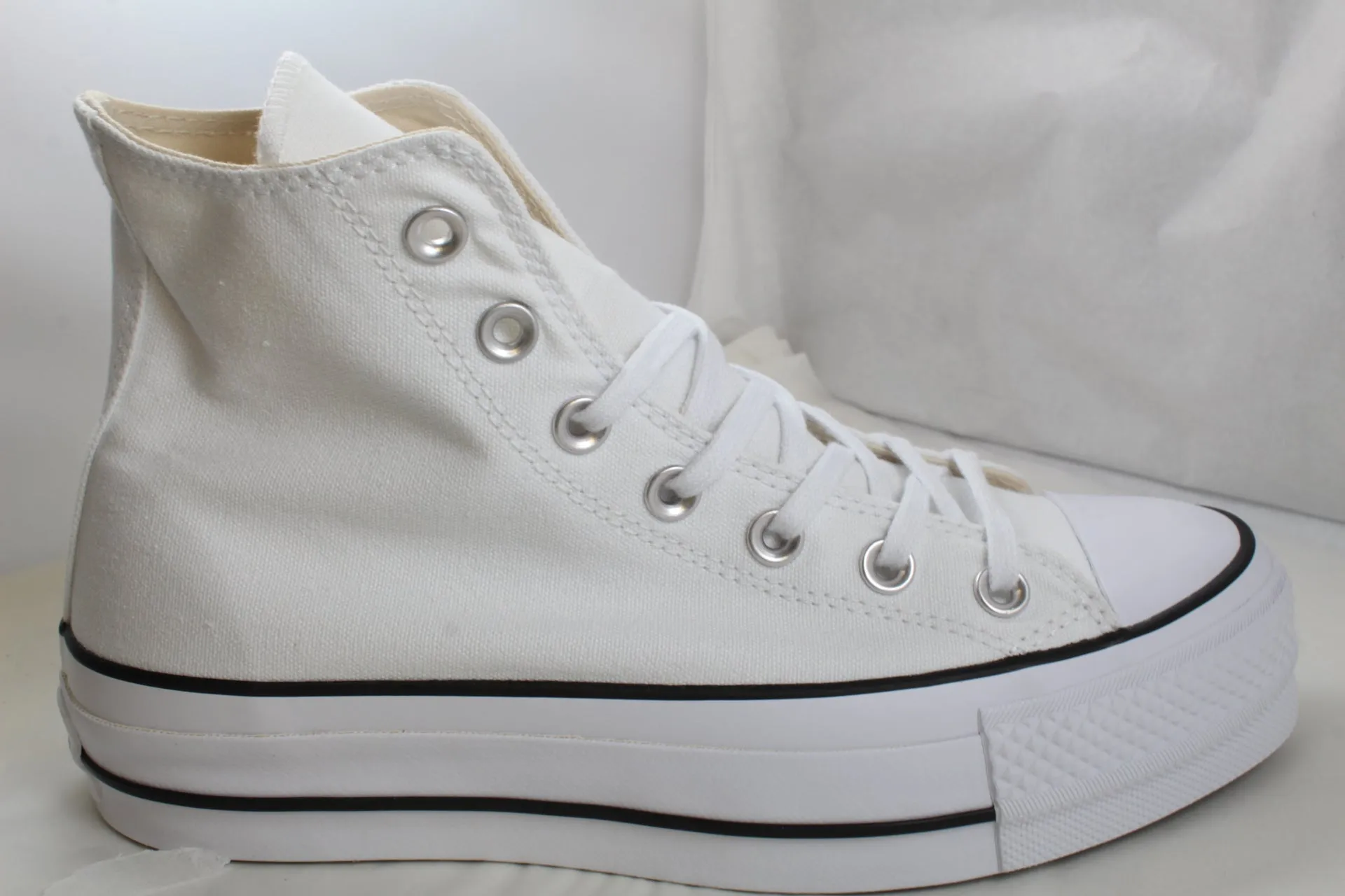 Converse All Star Lift Hi White Black White Trainers