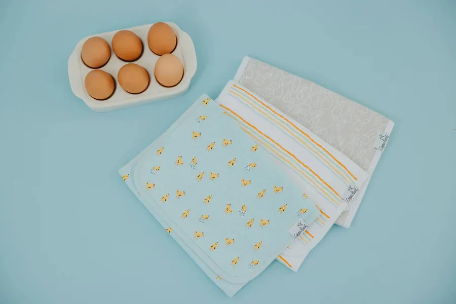 Copper Pearl Burp Cloth Set - Peter