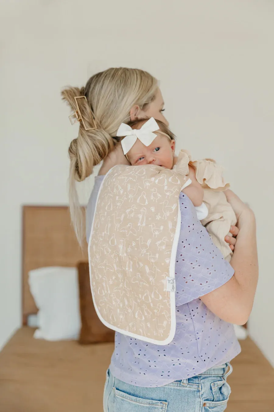 Copper Pearl Burp Cloth Set - Tide