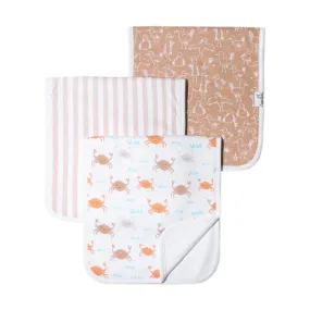 Copper Pearl Burp Cloth Set - Tide