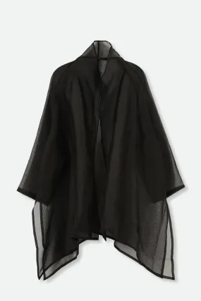 CORTINA IN SILK ORGANZA IN BLACK