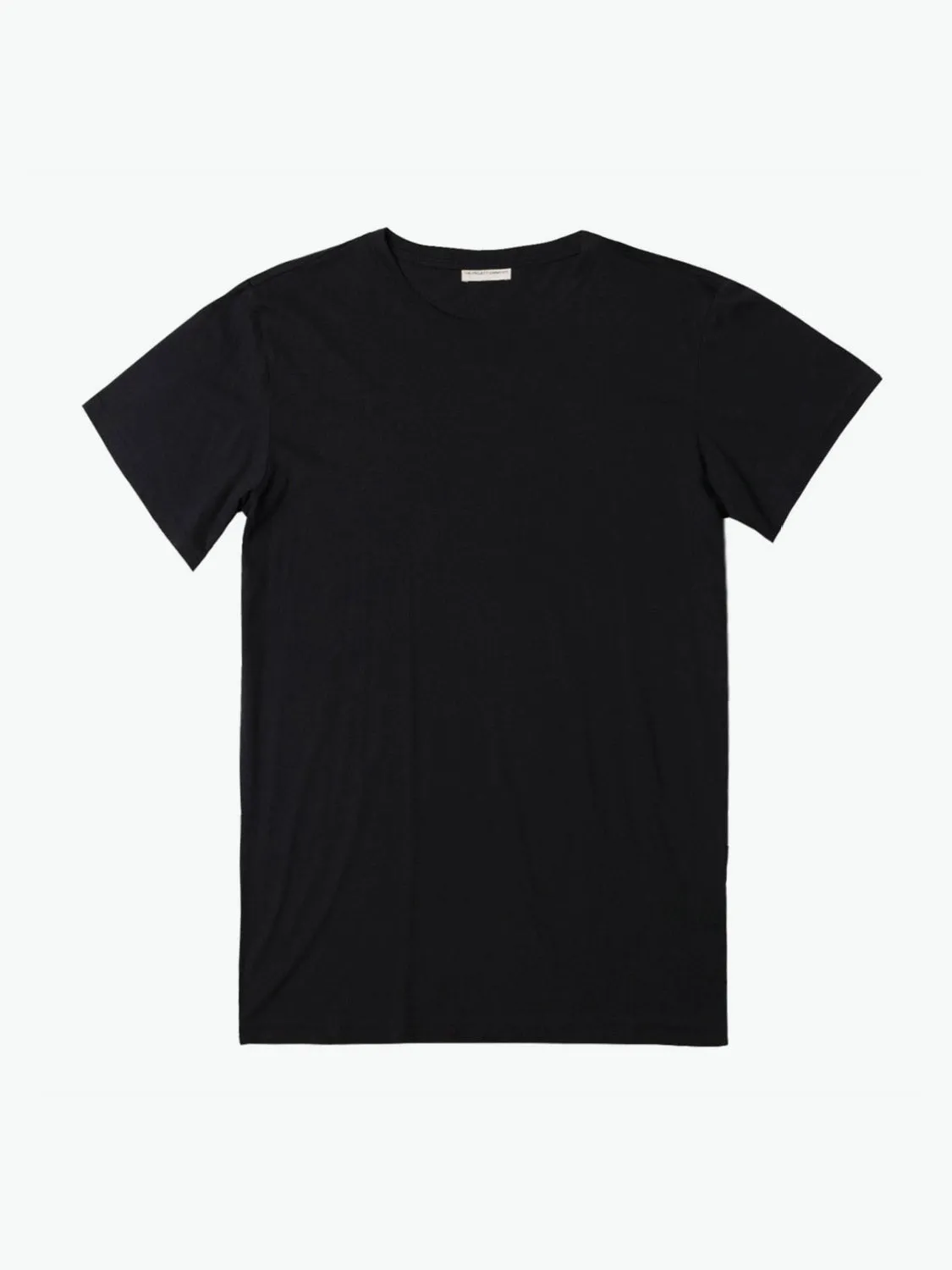 Crew Neck Organic Cotton T-shirt Black