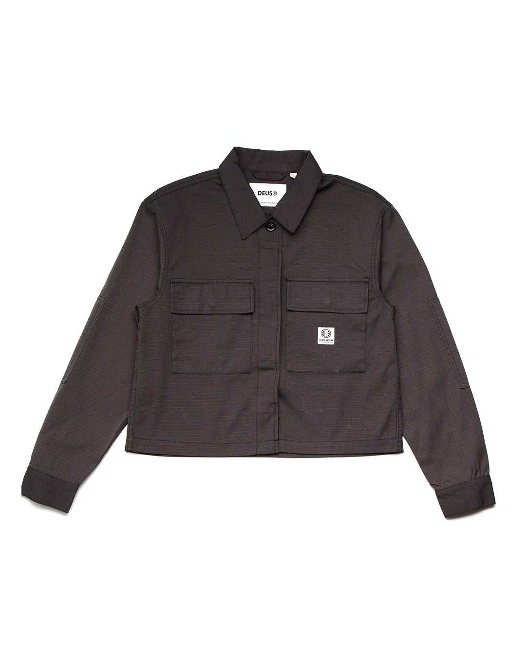 CROPPED BDU SHIRT - ANTHRACITE