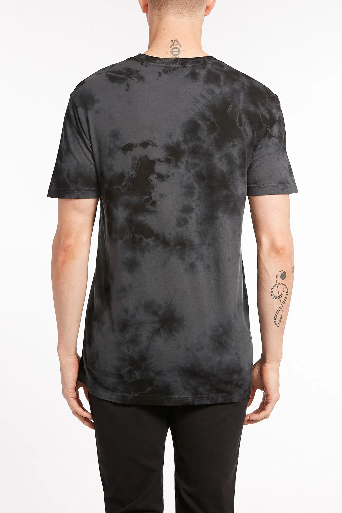 DC Guys Black Tie Dye Logo Tee