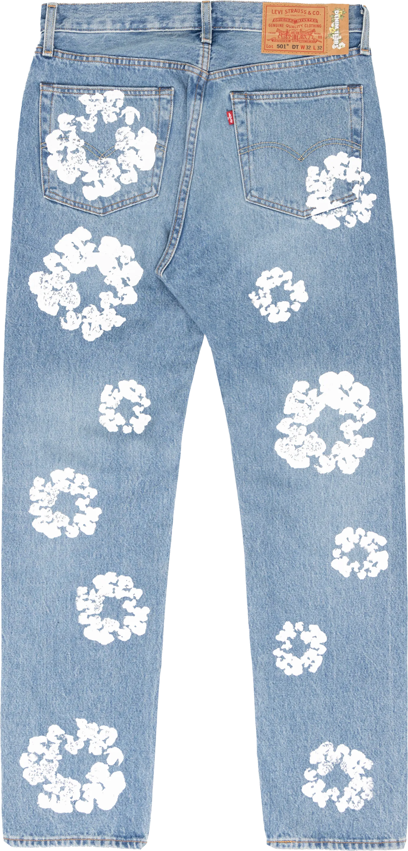 DENIM TEARS THE COTTON WREATH JEAN LIGHT WASH