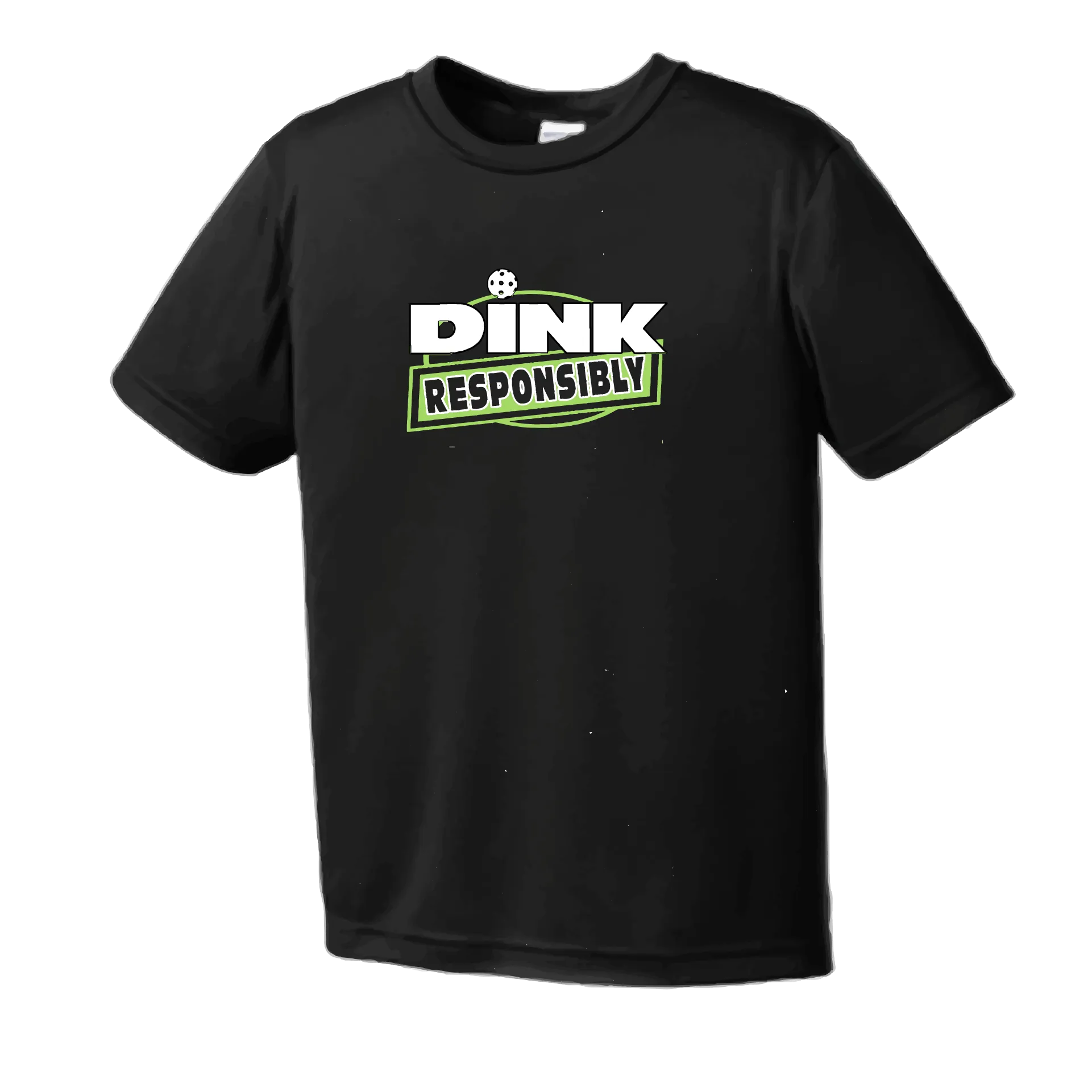 Dink Responsibly | Men's Short Sleeve Pickleball Shirt | 100% Polyester