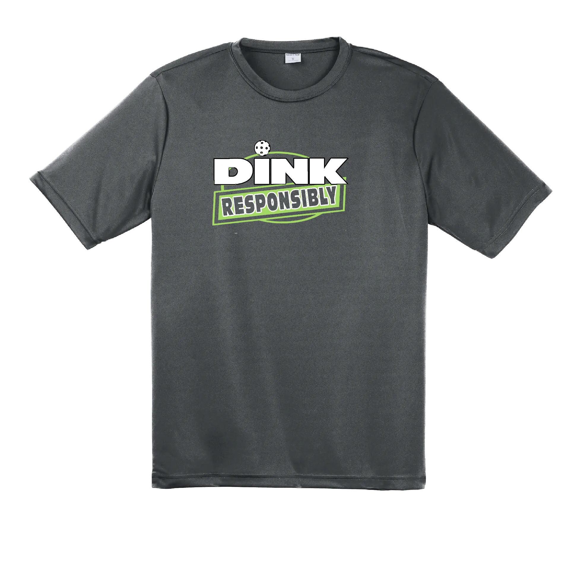 Dink Responsibly | Men's Short Sleeve Pickleball Shirt | 100% Polyester