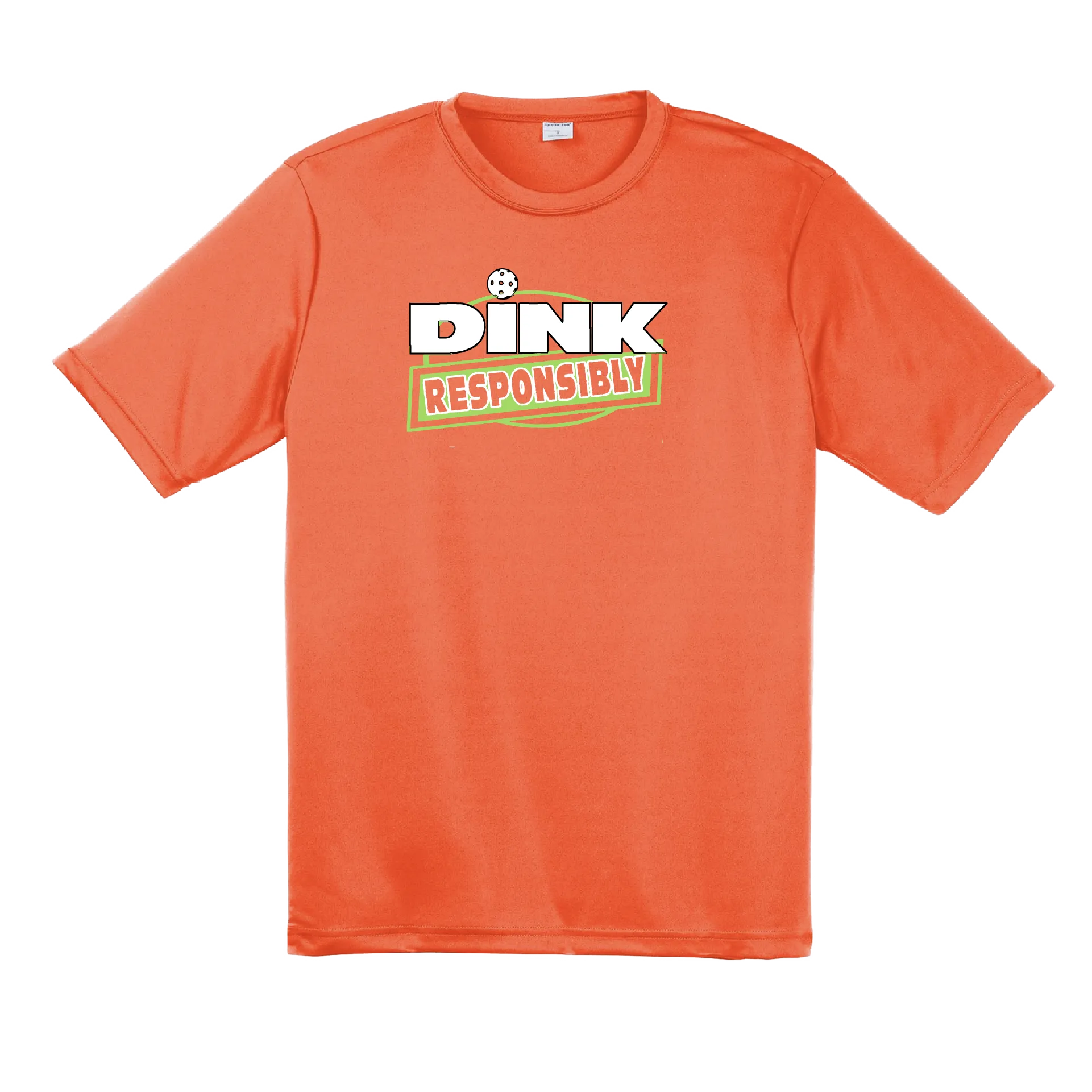 Dink Responsibly | Men's Short Sleeve Pickleball Shirt | 100% Polyester