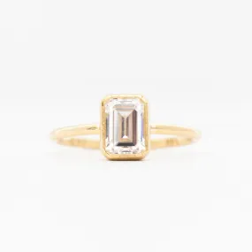 Emerald-Cut Diamond Wisp Ring