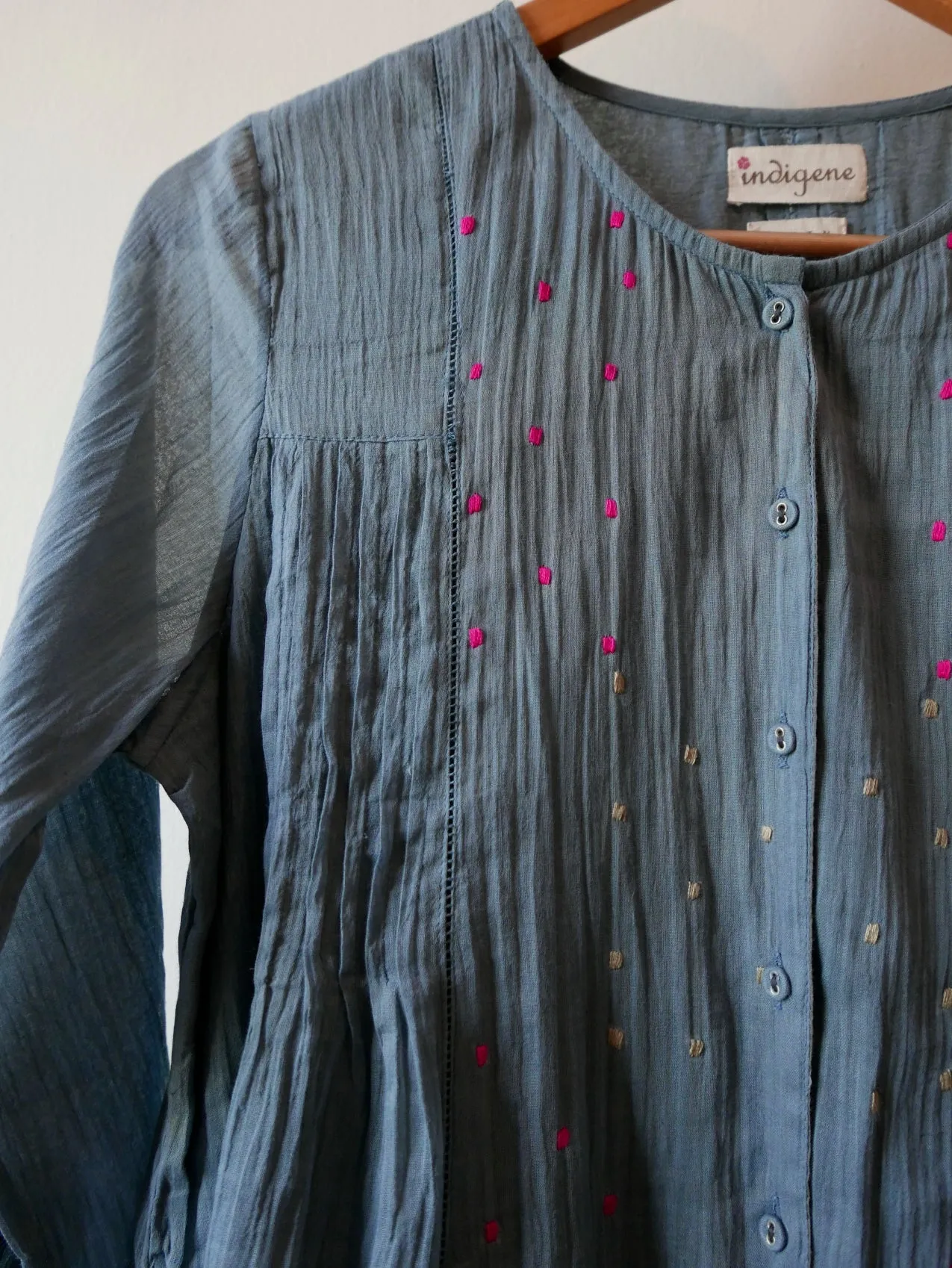 Empyrean Button Down embroidered Top