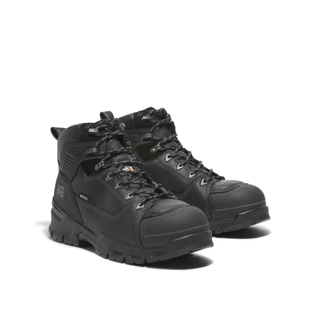 Endurance Ev 6 Inch Composite-Toe Waterproof Work Boot Black