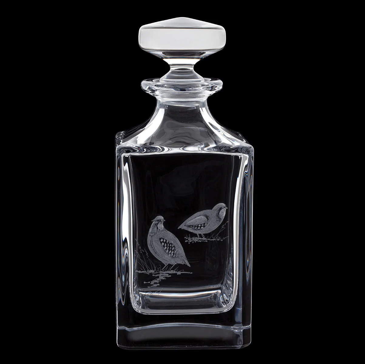 Engraved Decanter - Partridge