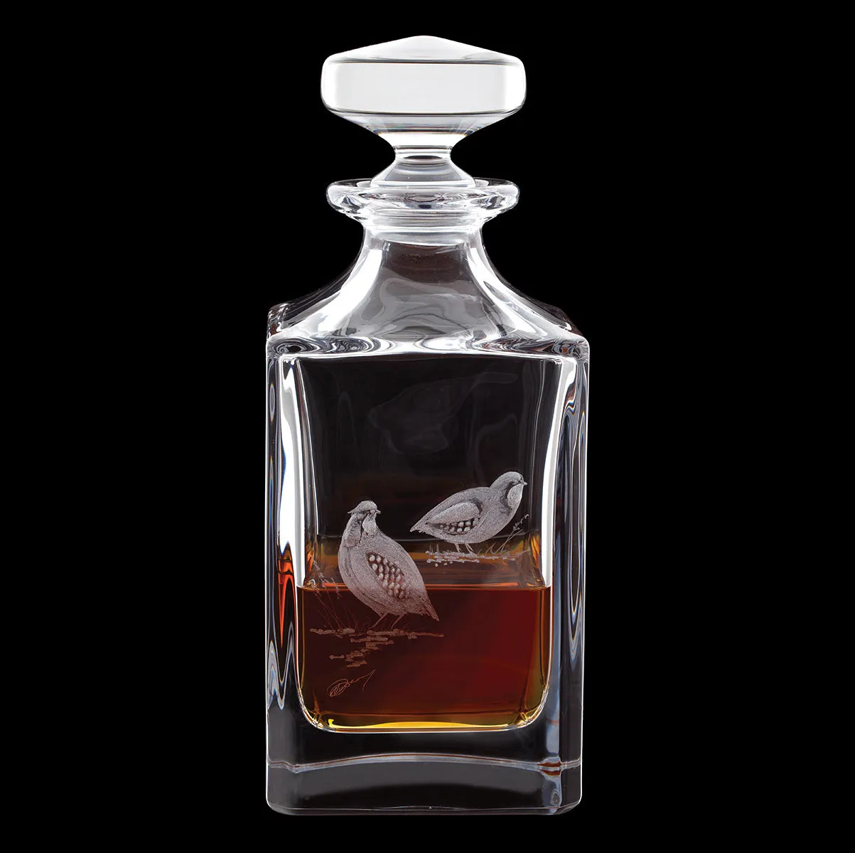 Engraved Decanter - Partridge