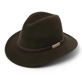 Evoke Hat Paterson Fedora Dark Khaki (Unisex)