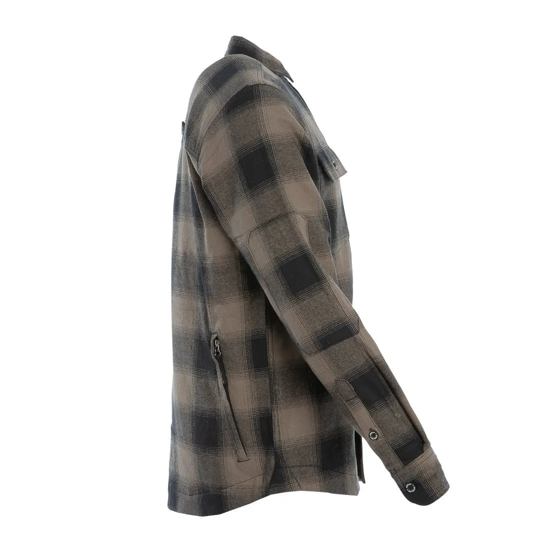 Flannel Insulated Long Sleeve Men (Brown)