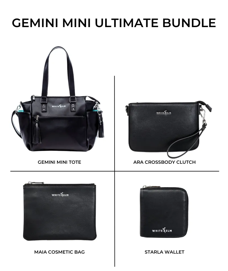 Gemini Mini Convertible Backpack - Black