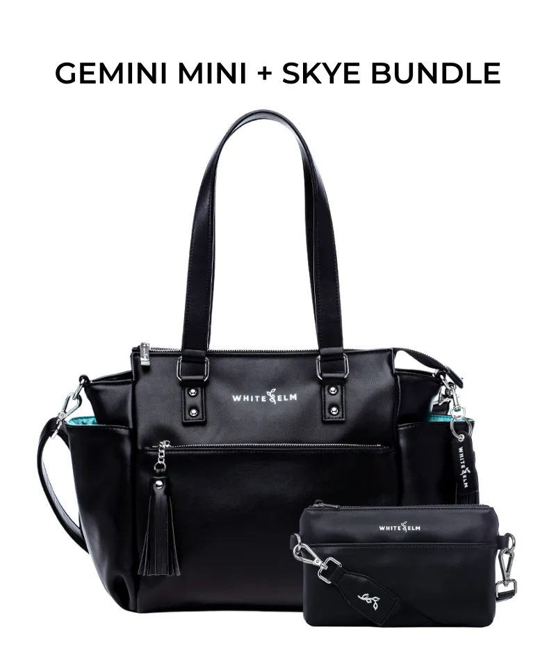 Gemini Mini Convertible Backpack - Black