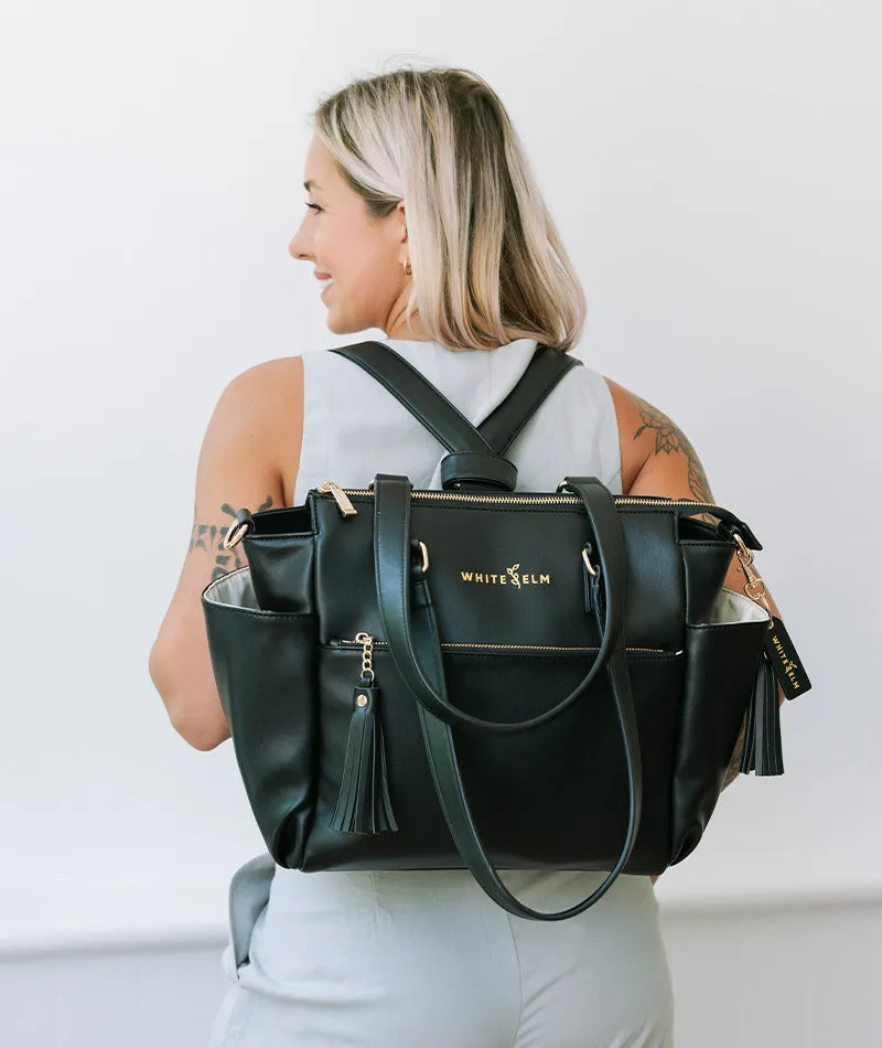 Gemini Mini Convertible Backpack - Black