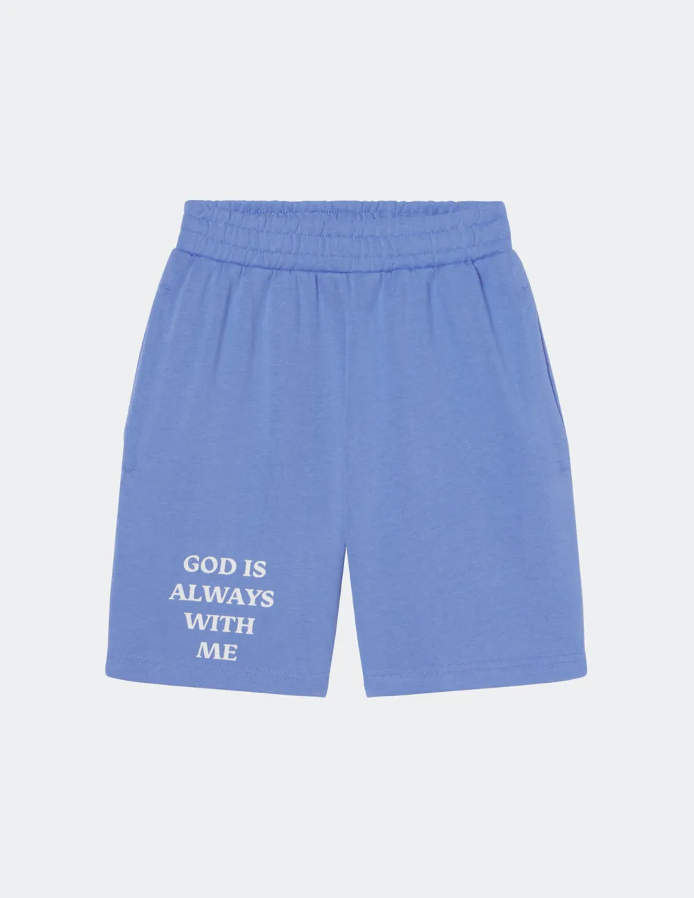 God is Always With Me Blue Unisex Short