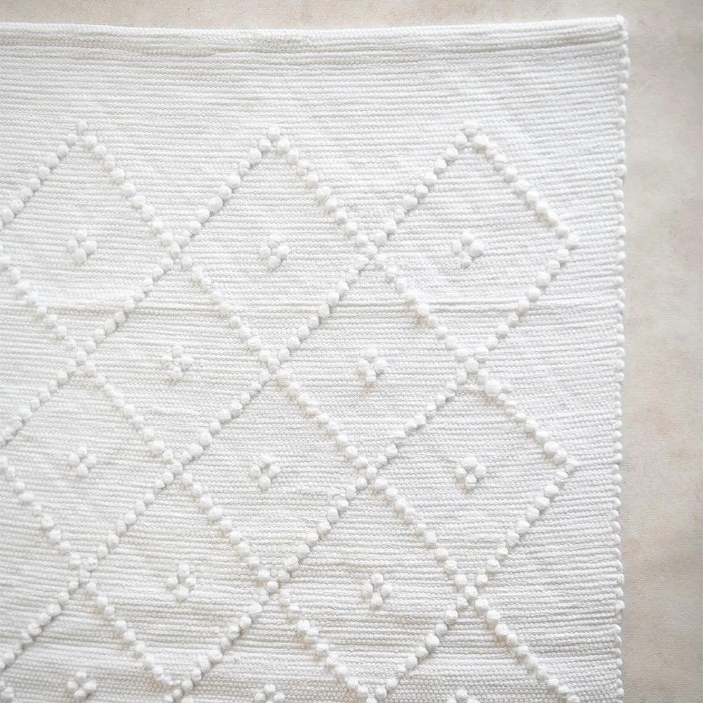 Hand Knotted Bath Mat - Trellis