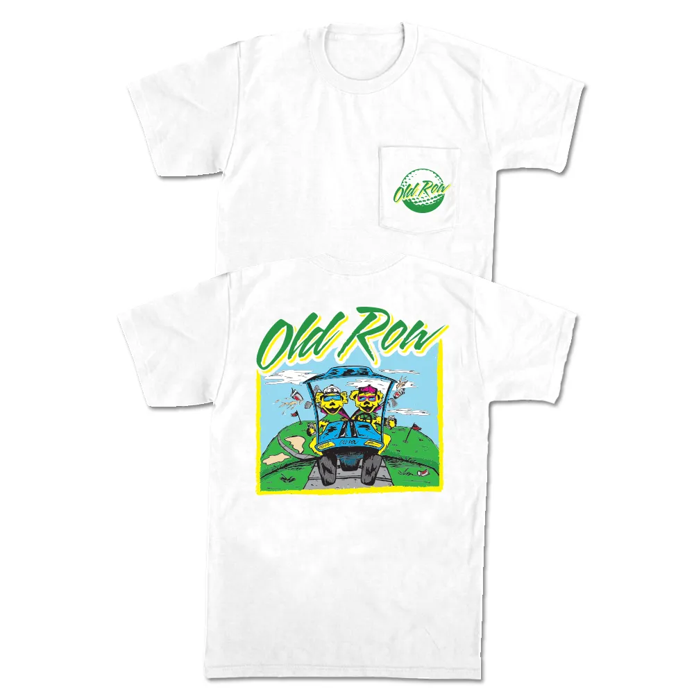 Hitting the Links Pocket Tee (White)