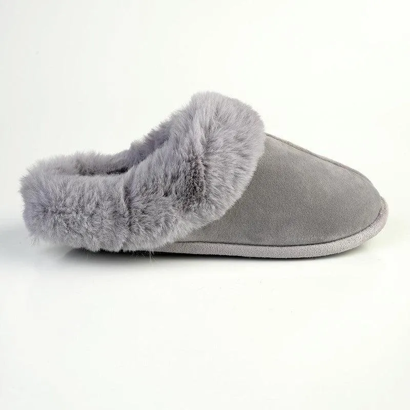 Hush Puppies Virginia Open Back Slippers - Frost Grey