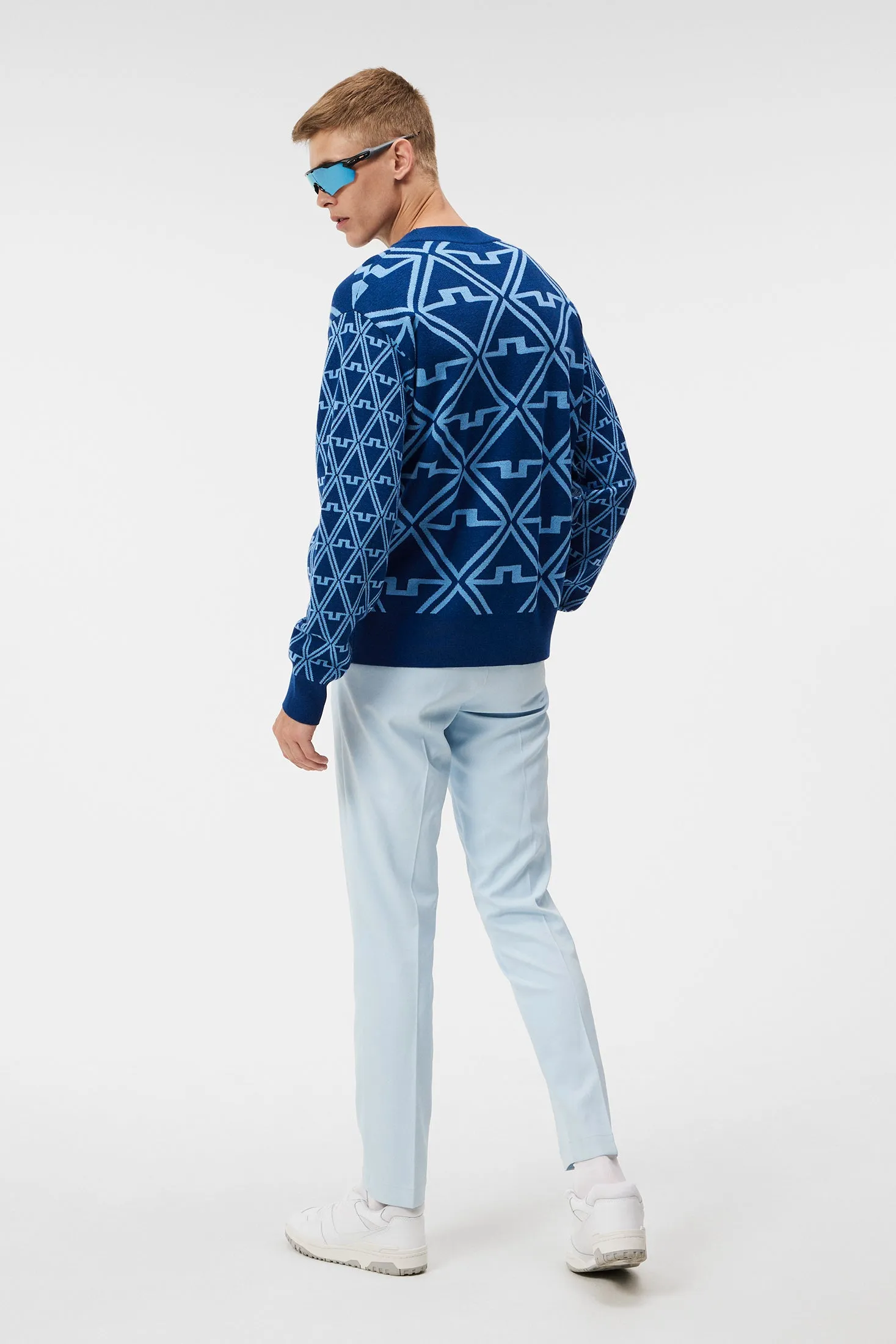 Isaac Jacquard Knitted Sweater