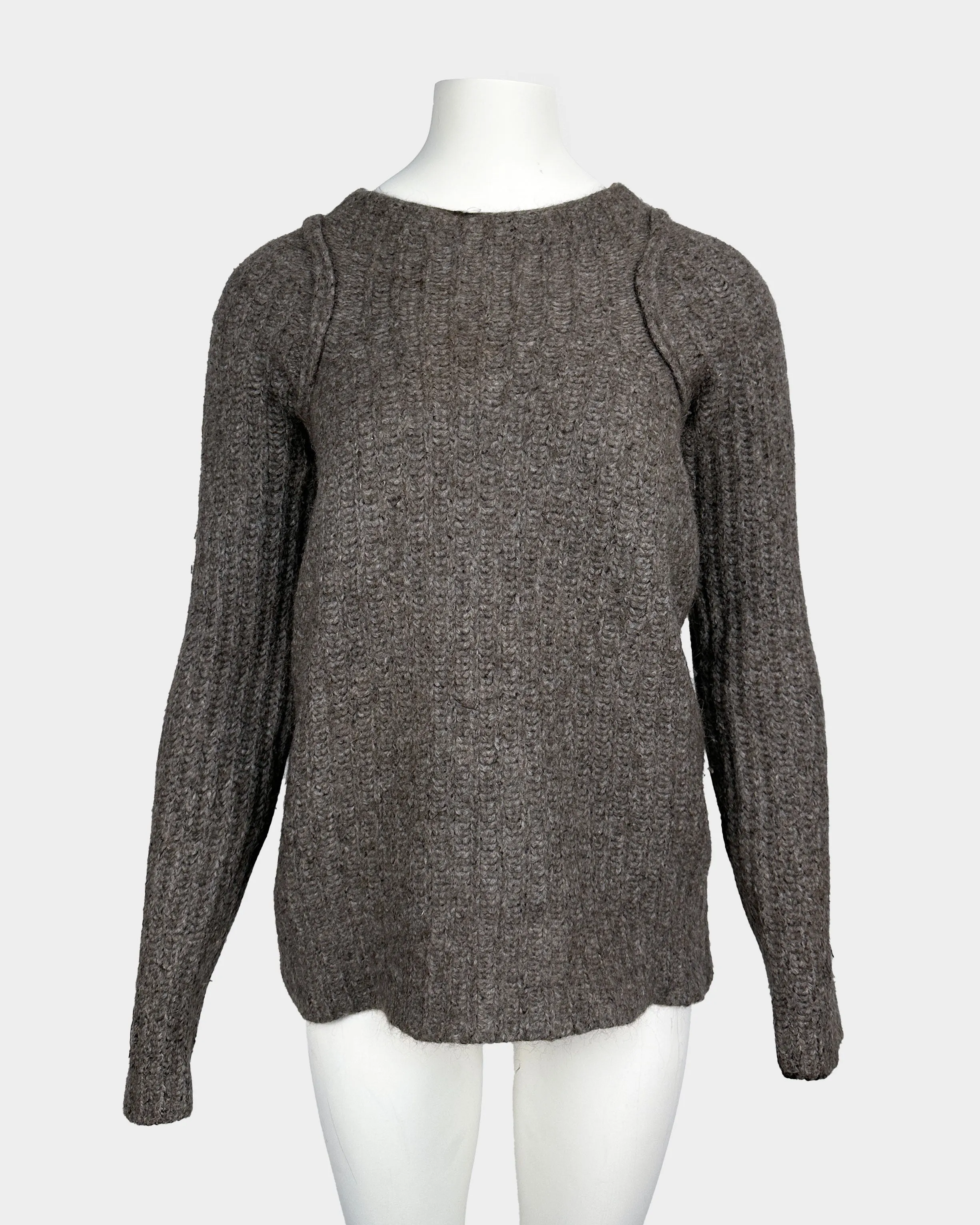 Isabel Benenato Grey Mohair Knit A/W 2012