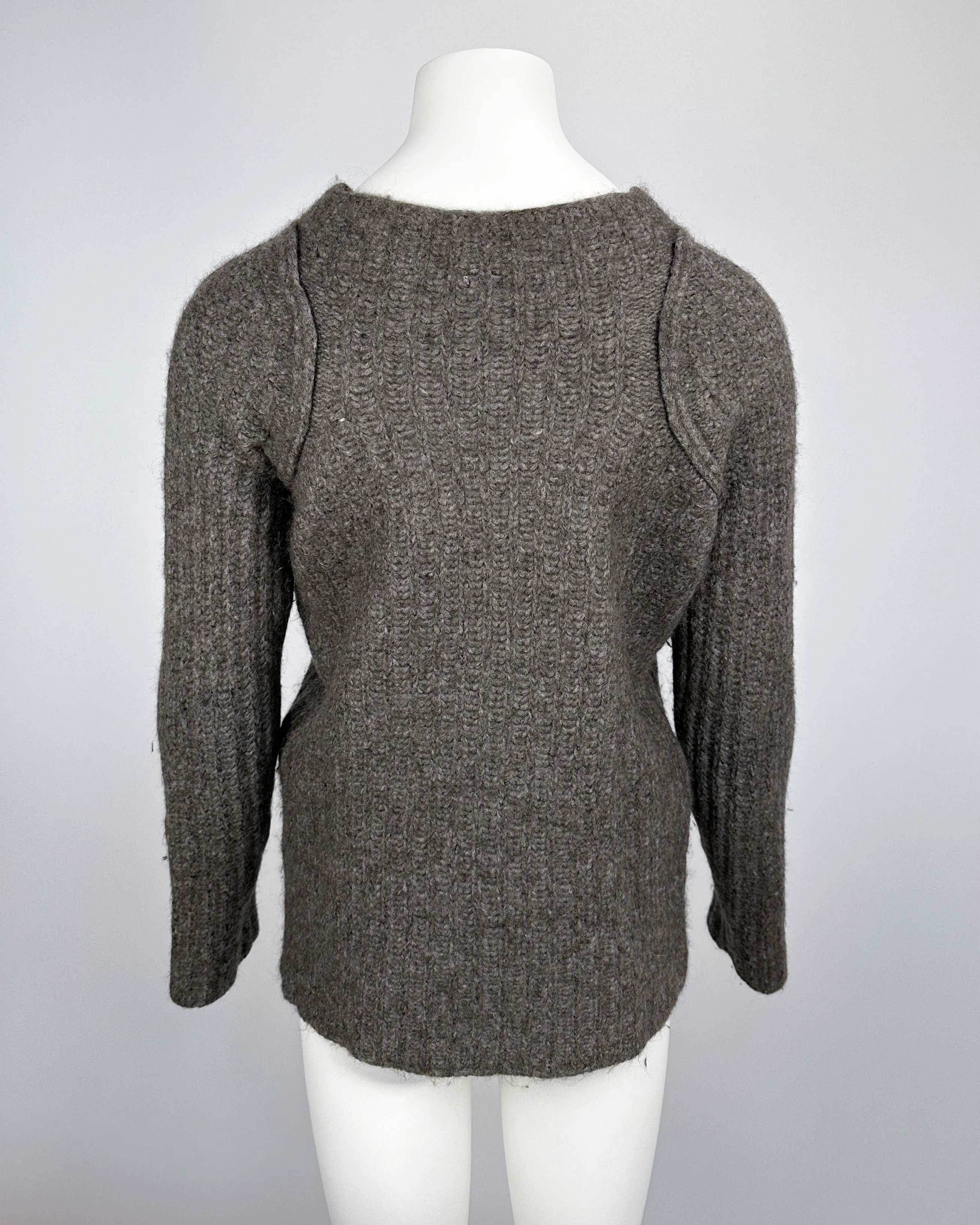 Isabel Benenato Grey Mohair Knit A/W 2012