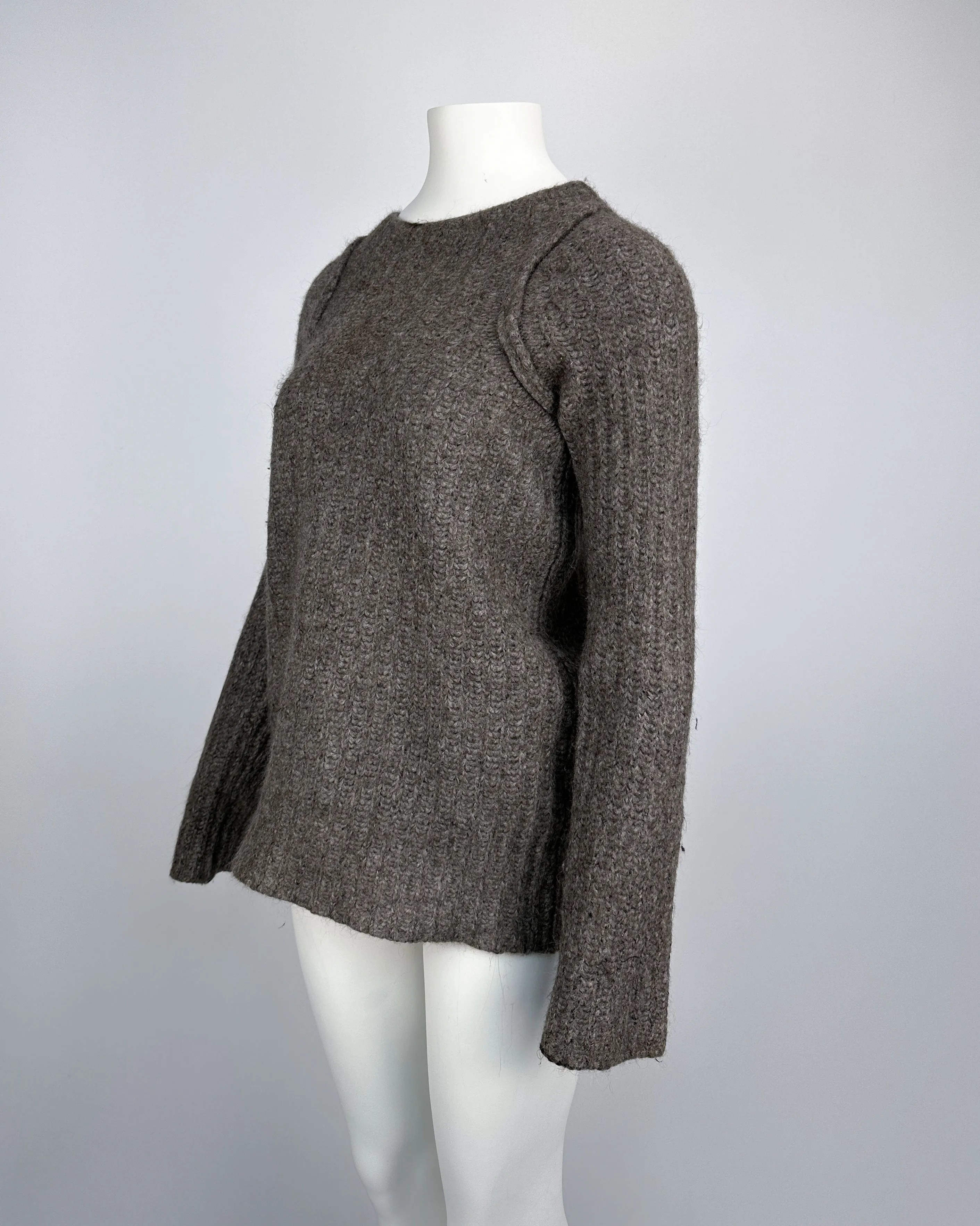 Isabel Benenato Grey Mohair Knit A/W 2012