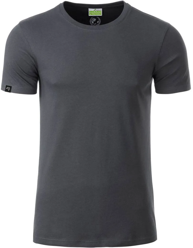 JAN 8008 ― Herren Bio-Baumwolle T-Shirt - Graphite Grau