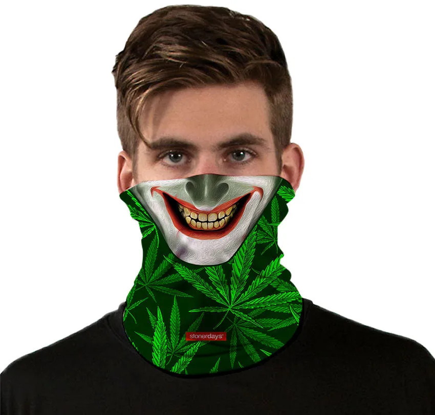 Joker Grin Funny Neck Gaiter