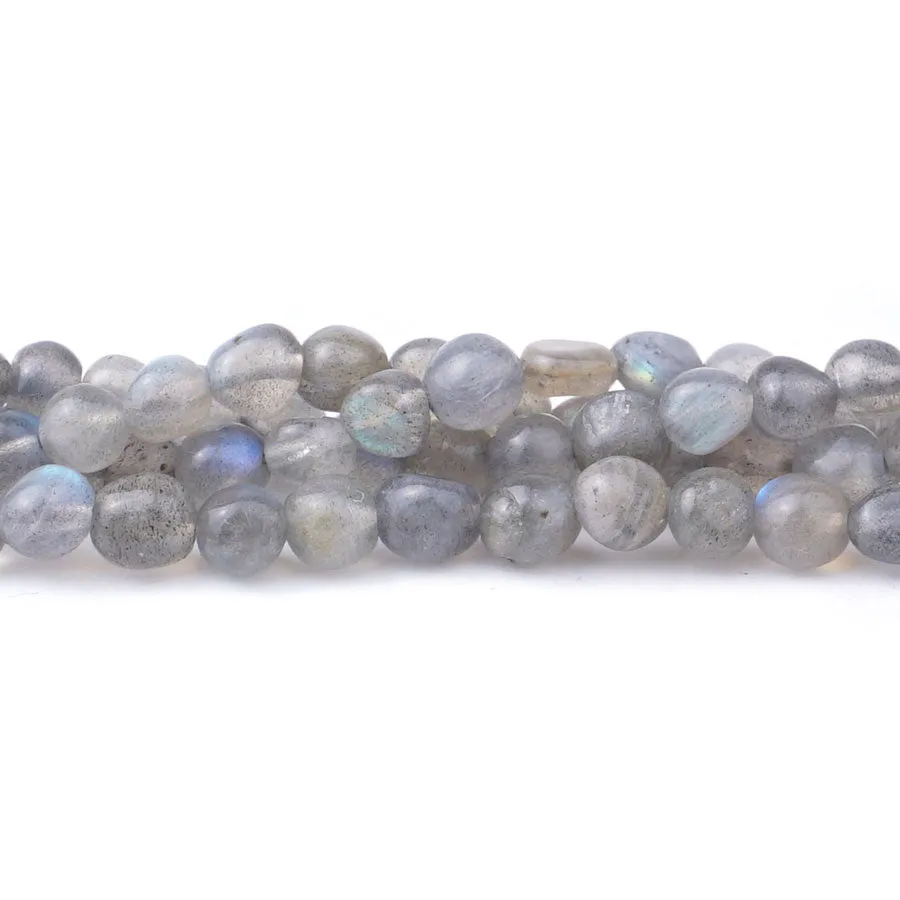 Labradorite 6X8mm Pebble A Grade - 15-16 inch