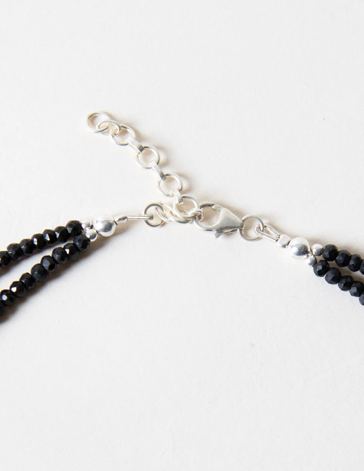 Labradorite and Black Onyx Necklace - One-of-a Kind