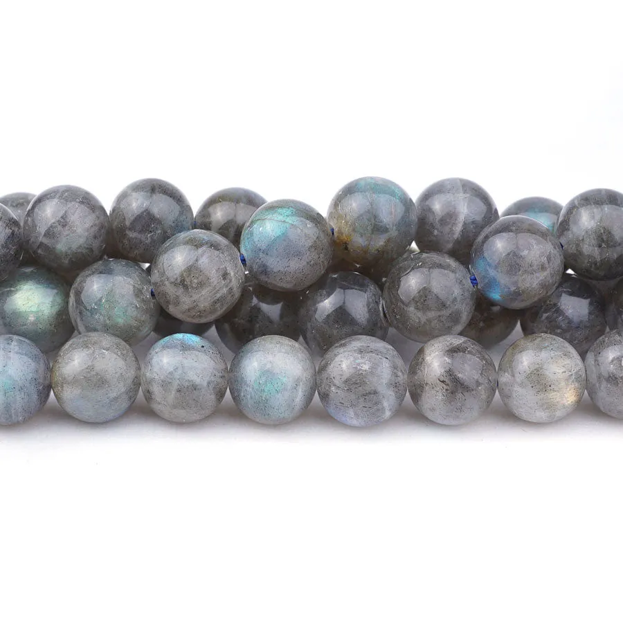 Labradorite Natural 10mm Round A Grade - 15-16 Inch