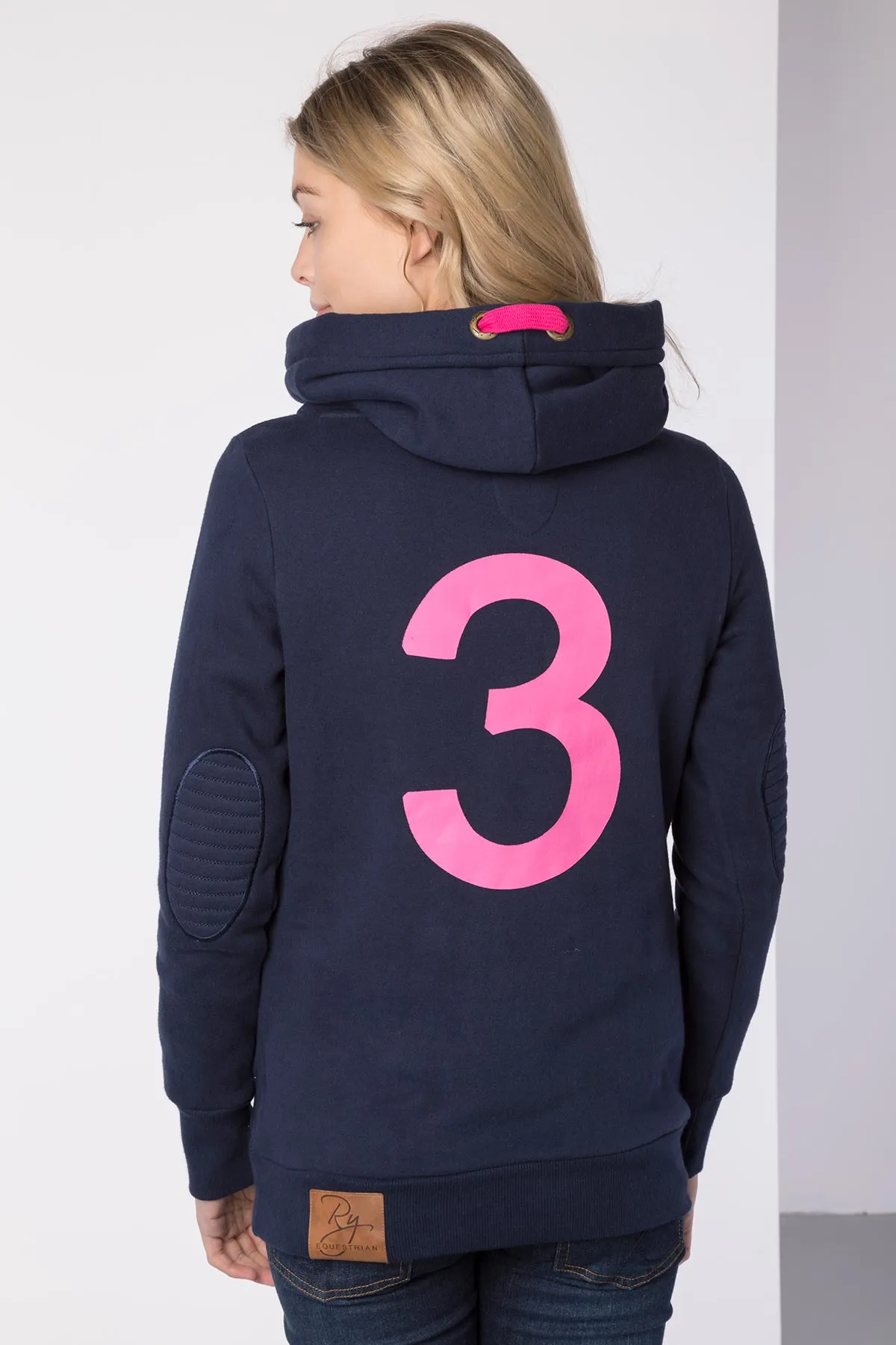 Ladies Cross Neck Hoody with Number